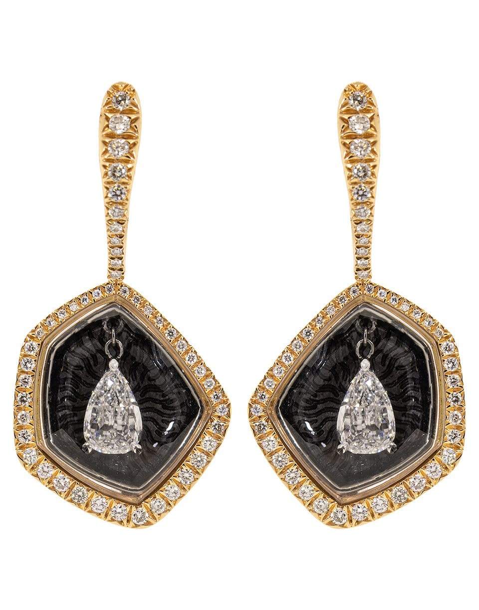 SABOO FINE JEWELS-Diamond Fusion Pear Drop Earrings-ROSE GOLD