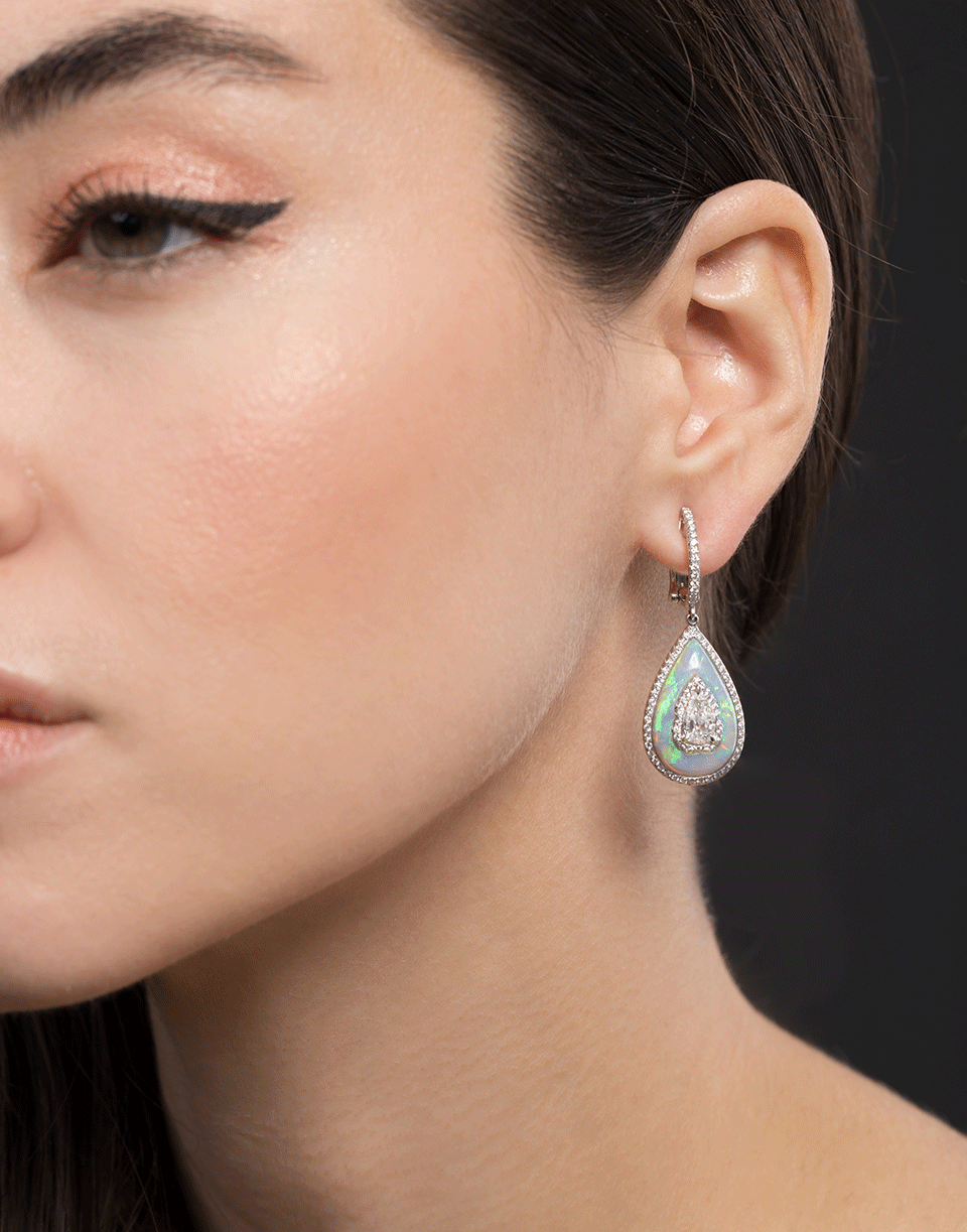 SABOO FINE JEWELS-Aura Opal Drop Earrings-WHITE GOLD