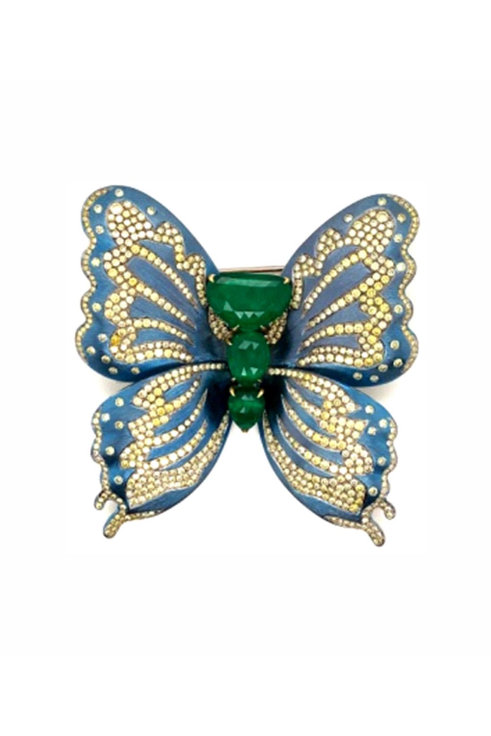SABOO FINE JEWELS-Butterfly Brooch-TITANIUM