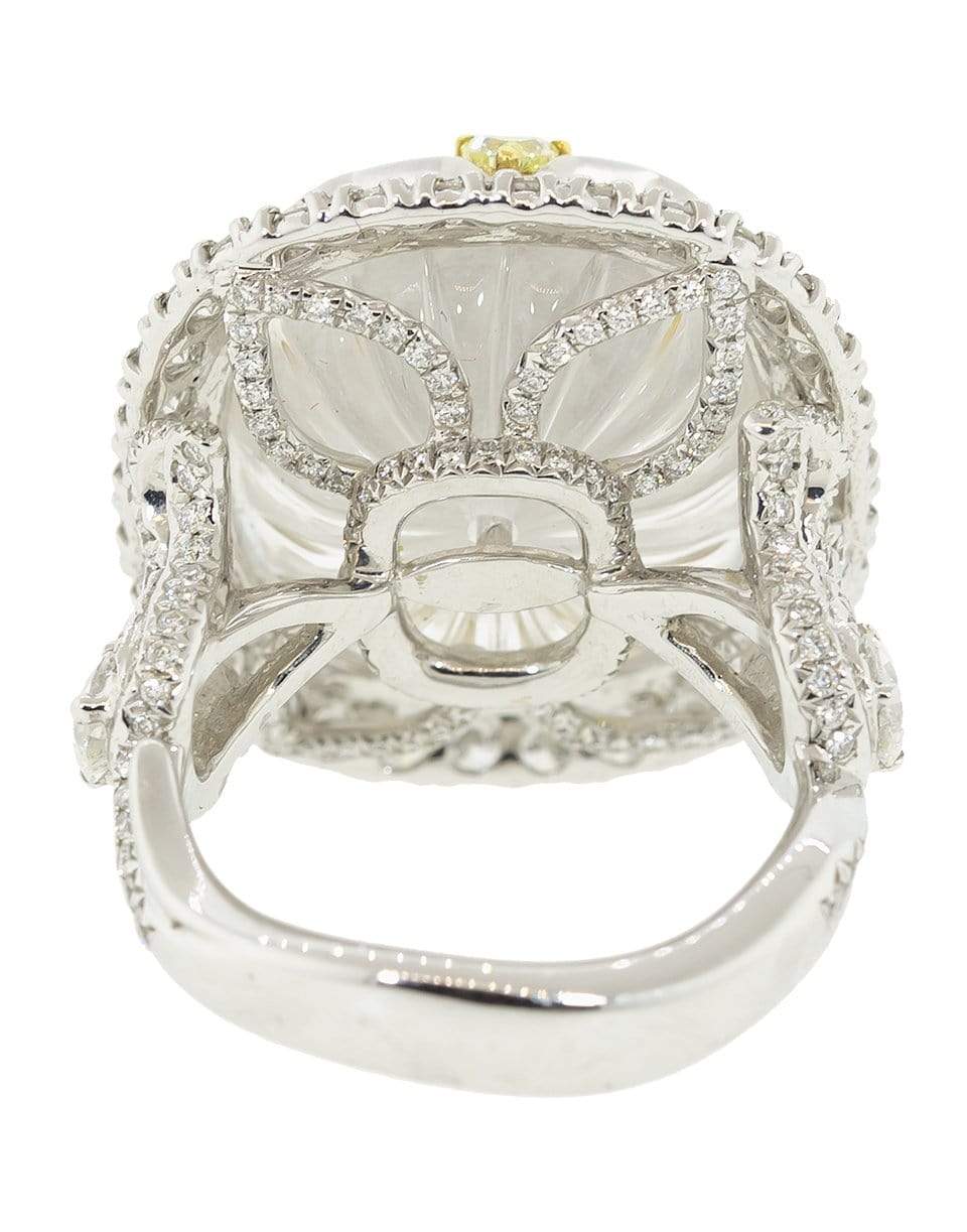 SABOO FINE JEWELS-Sapphire Diamond Crystal Ring-WHITE GOLD