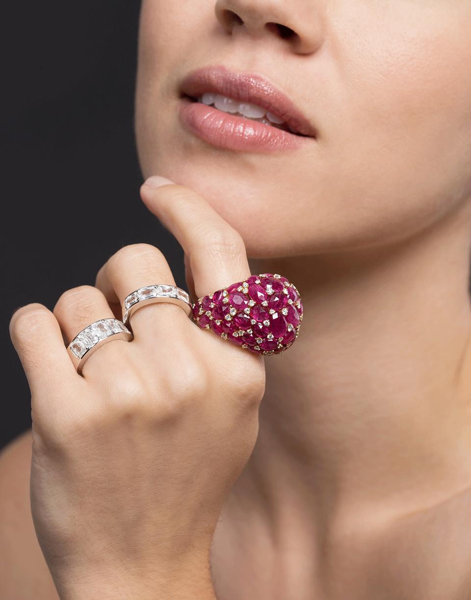 SABOO FINE JEWELS-Cushion Cut Diamond Ring-WHITE GOLD