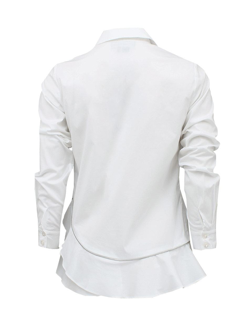 SACHIN & BABI-Long Sleeve Zipper Button Down Blouse-