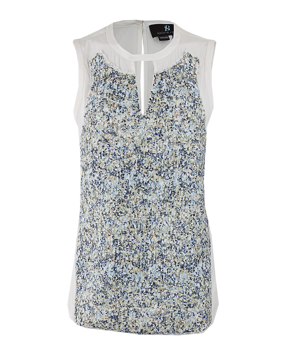 SACHIN & BABI-Sleeveless Watercolor Delmare Top-