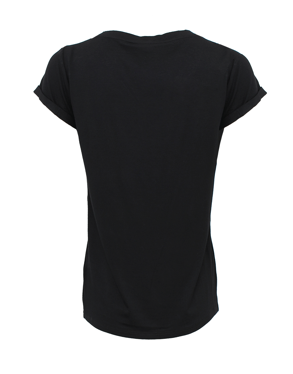 SACHIN & BABI-Short Sleeve Scoopneck Sequin Jersey Tee-