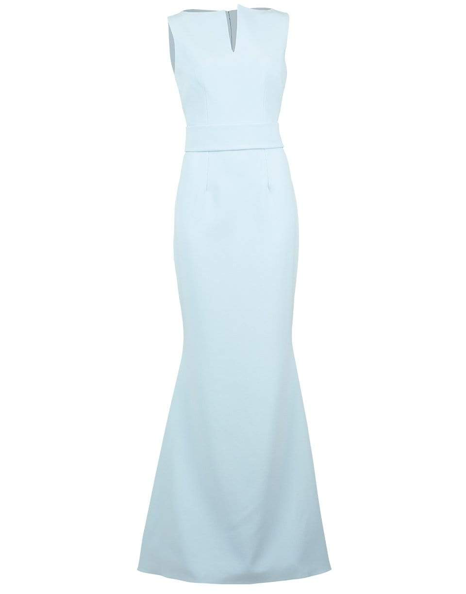 SAFIYAA-Eclat Split Neck Sleeveless Gown-