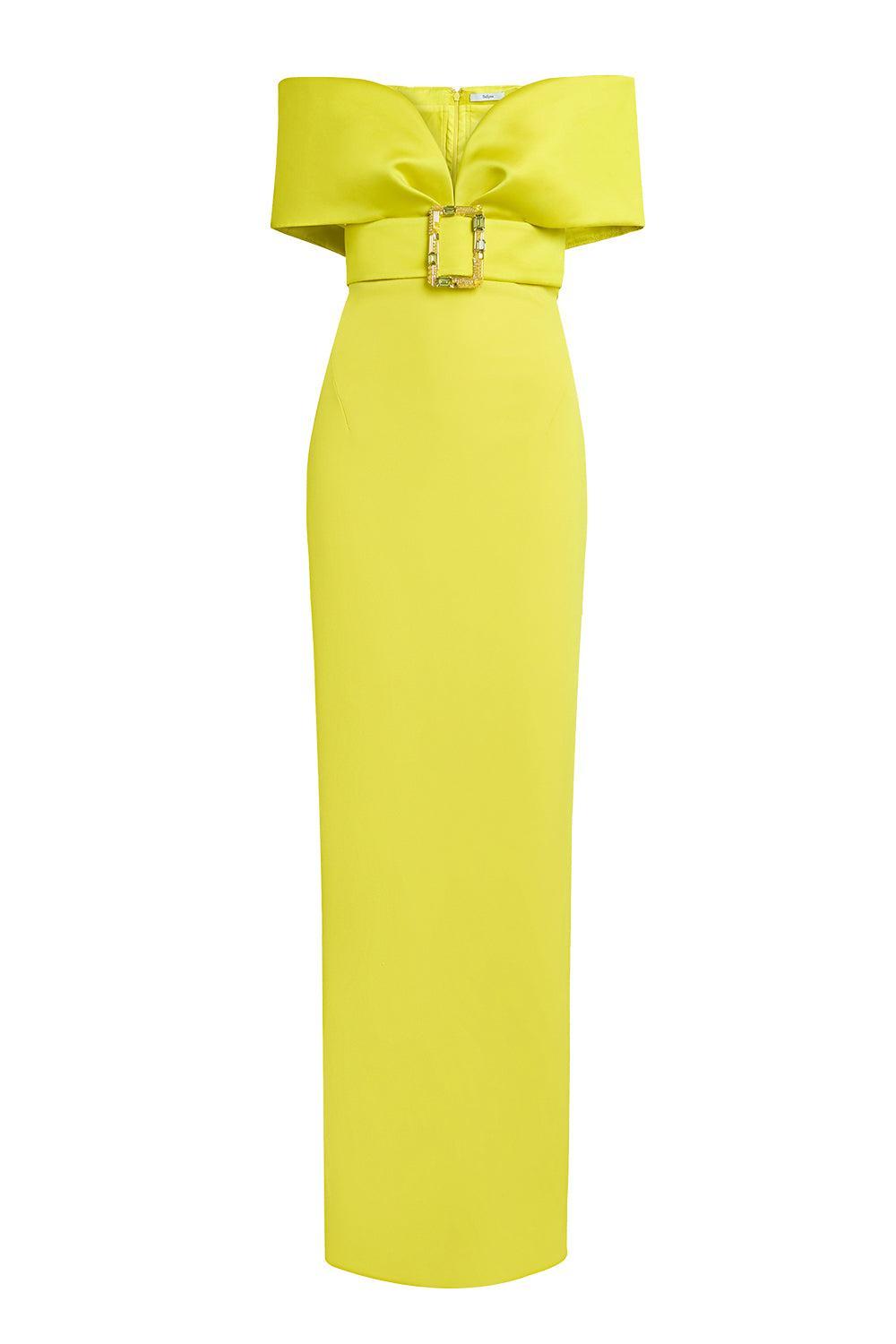 Abike Gown - Chartreuse-CHARTREUSE-6-CLOTHINGDRESSGOWN-SAFIYAA