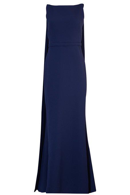 SAFIYAA-Ginevra Gown - Maritime Navy-