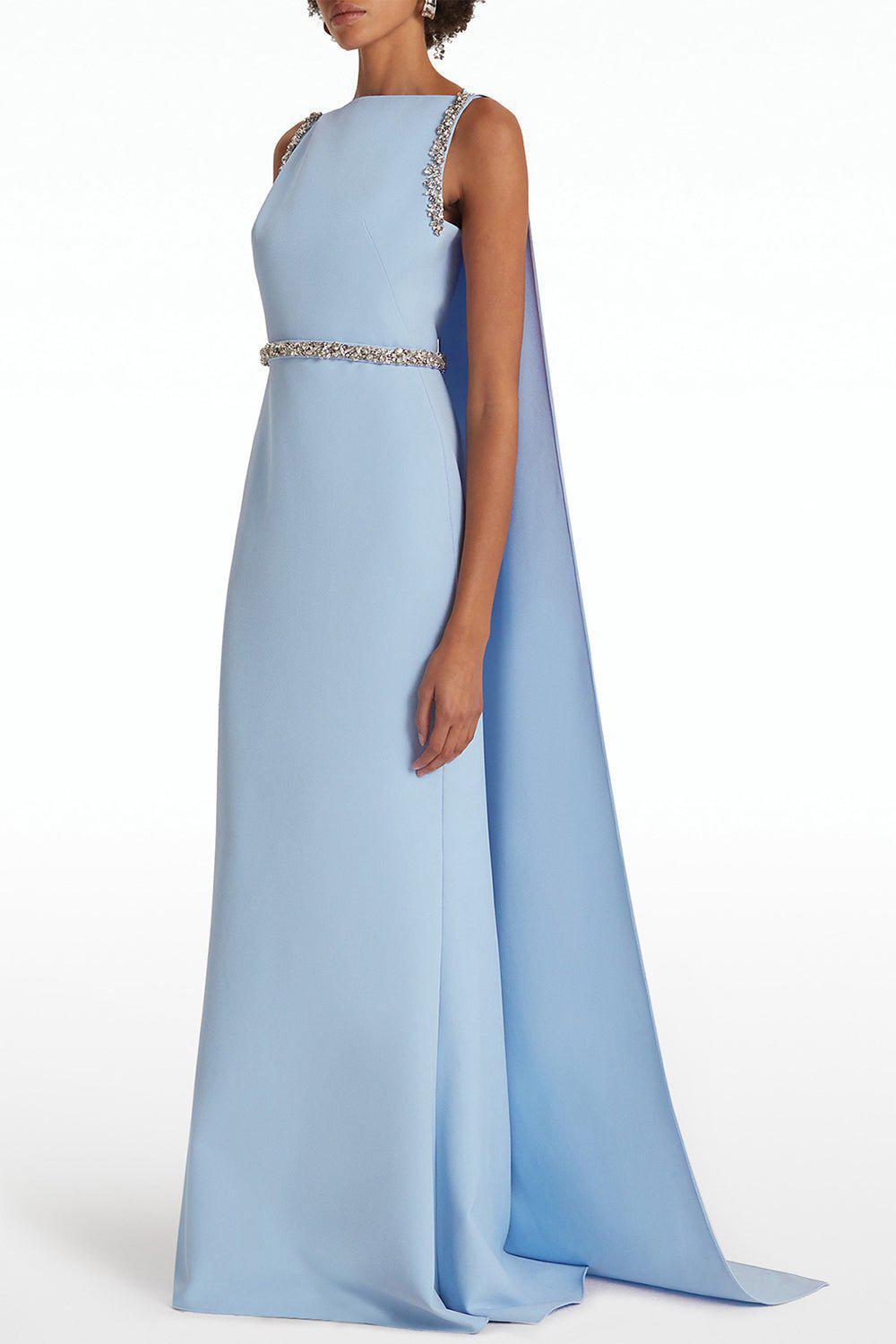 SAFIYAA-Ginevra Gown - Soft Sky-