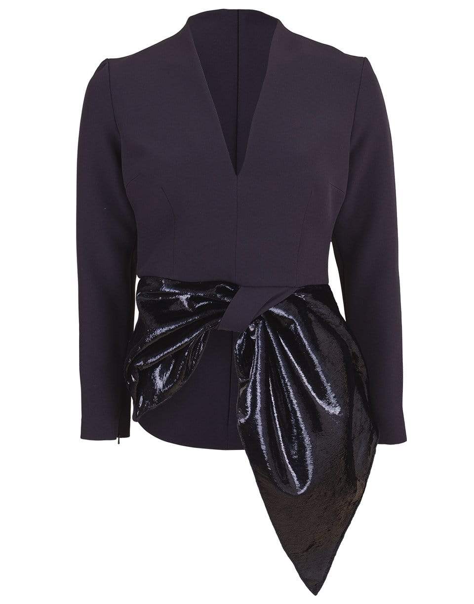 SAFIYAA-Leticia Top and Halluana Pant Set-NAVY