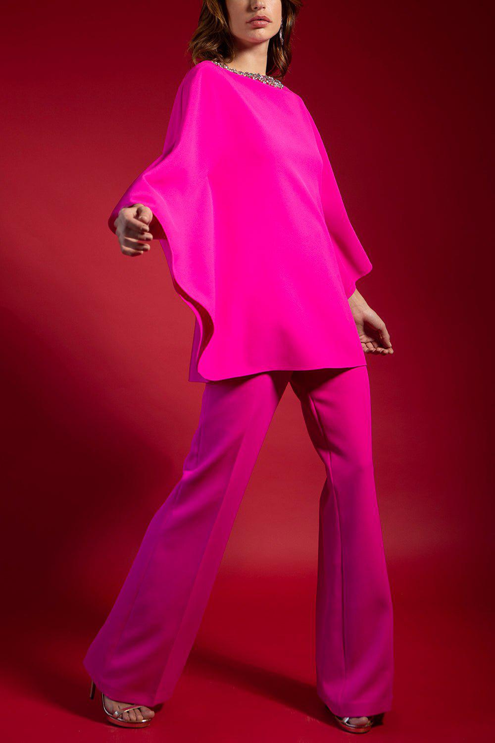 SAFIYAA-Alexa Pant - Wild Strawberry-WILD STR