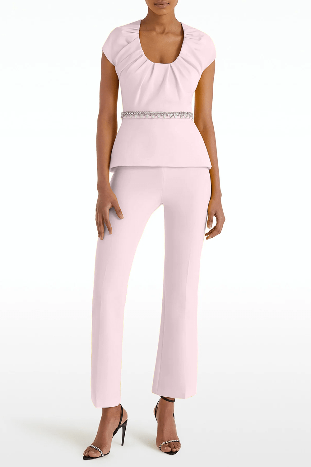 SAFIYAA-Mari Pant - Barely Pink-