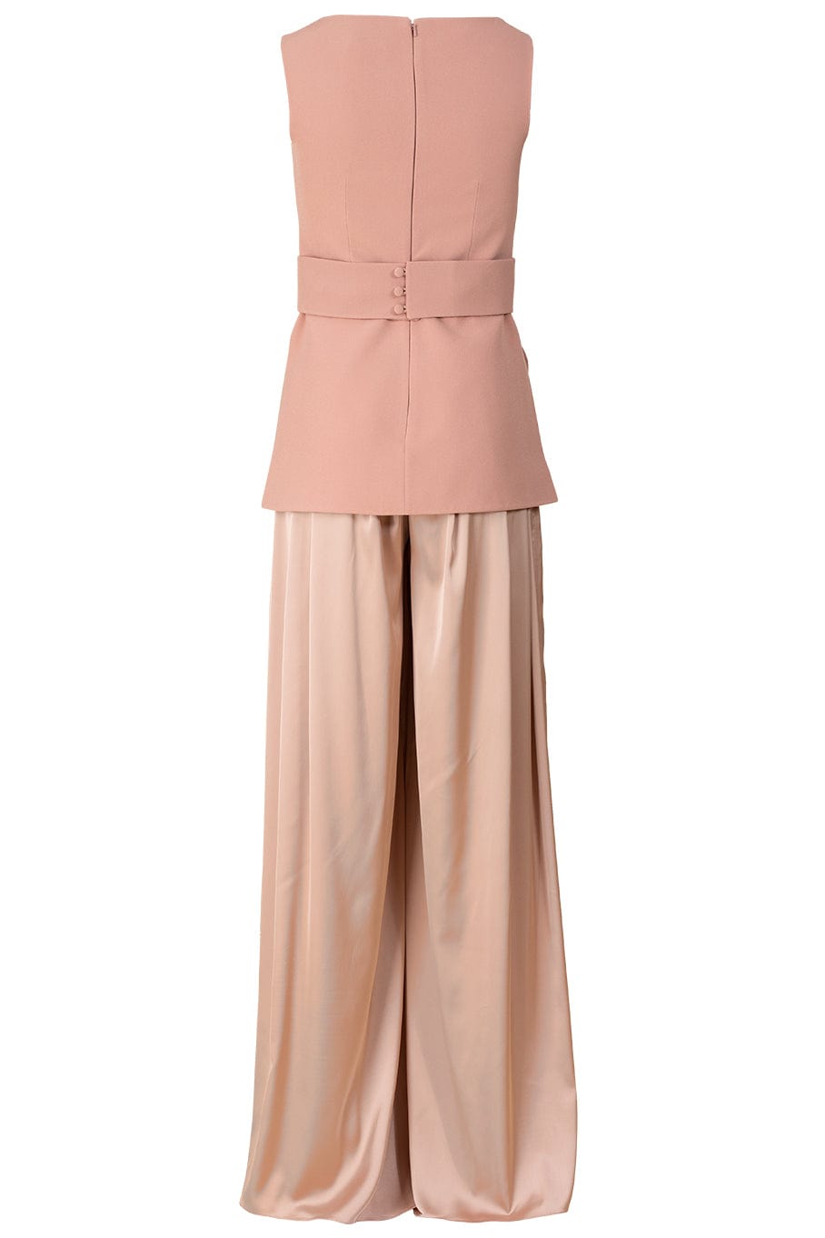 SAFIYAA-Flavia Jumpsuit With Beaded Belt-