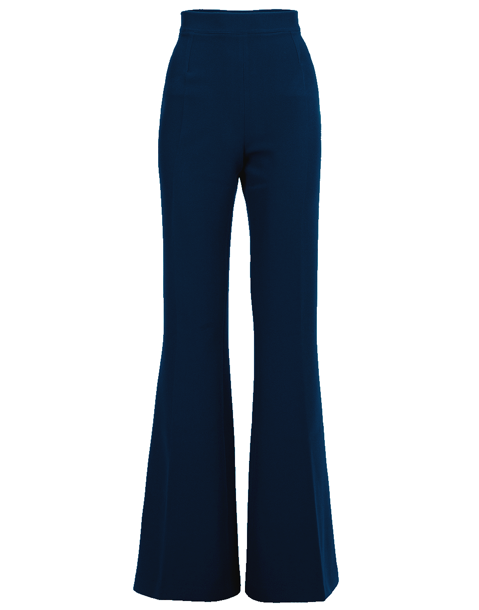 SAFIYAA-Peacock Halluana Flare Side Zip Pant-