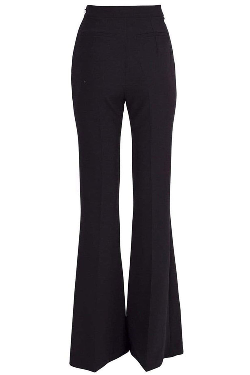 SAFIYAA-Black Halluana Flared Leg Pant-