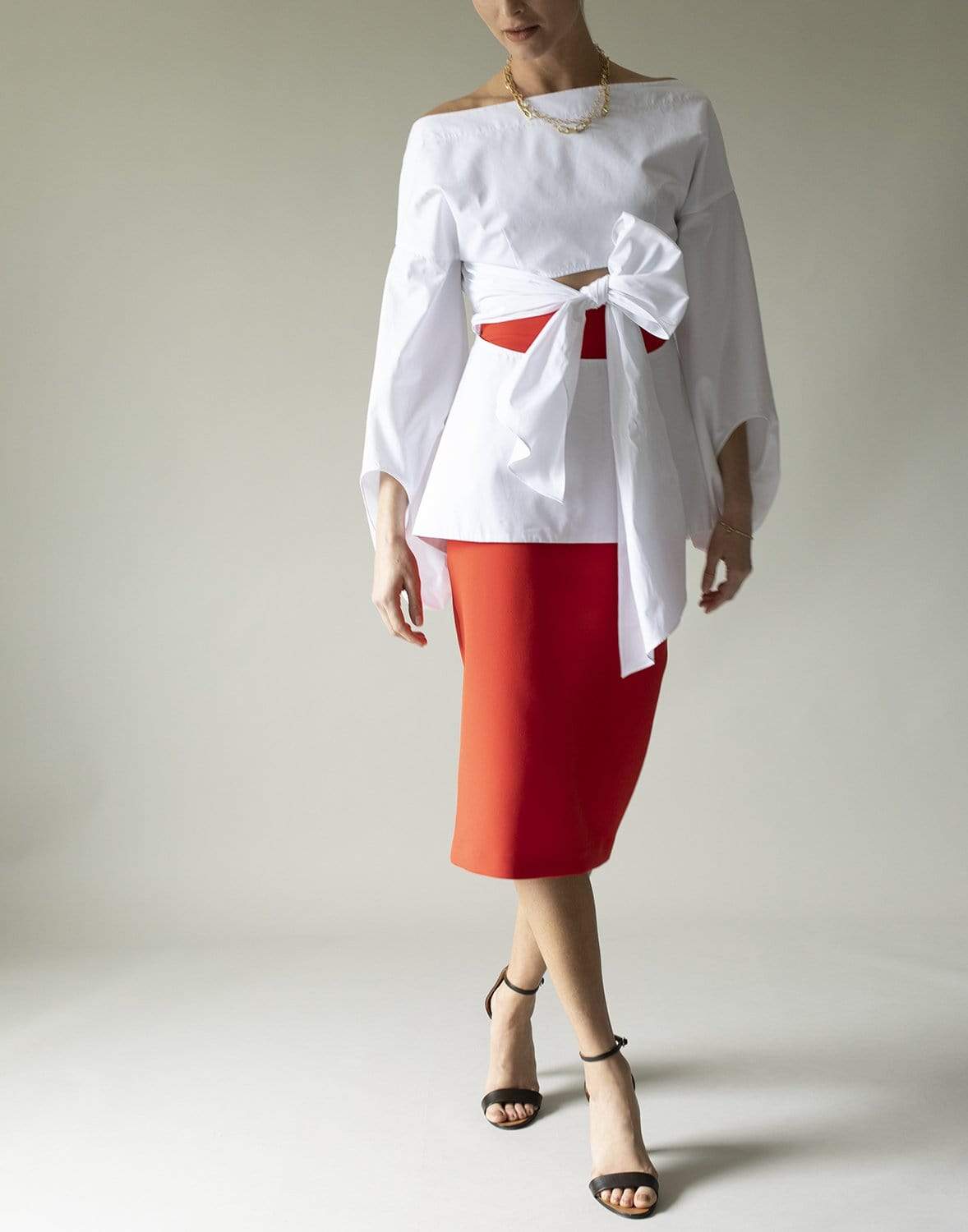 SAFIYAA-Hokoko Slim Skirt-