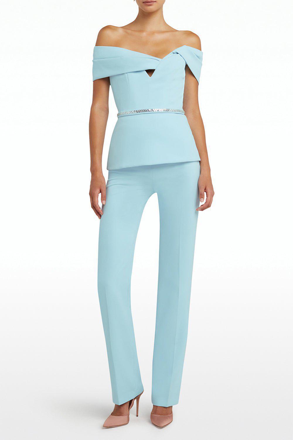 SAFIYAA-Everleigh Top-BABY BLU