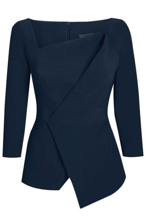 SAFIYAA-Lilian Top - Midnight Navy-