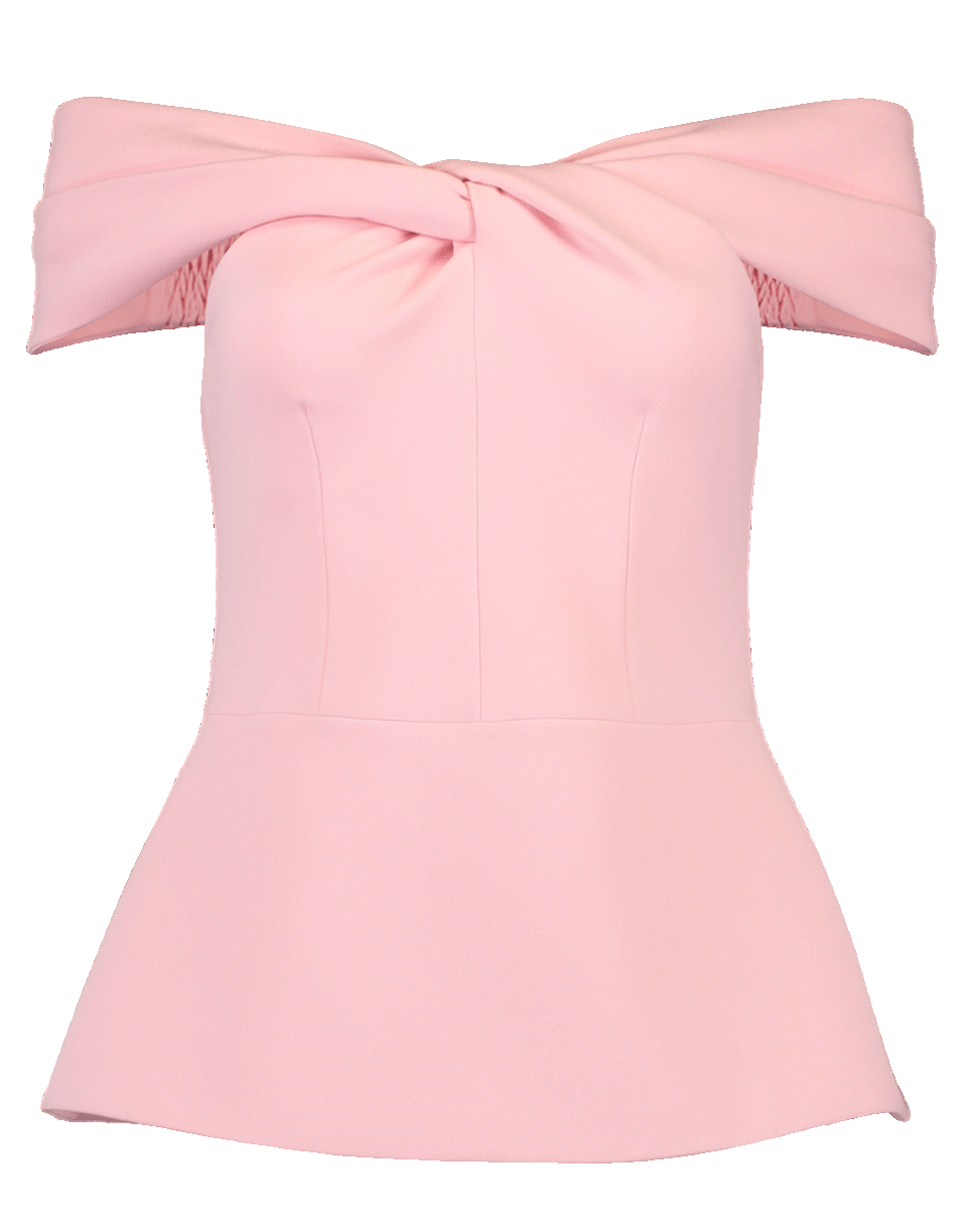 SAFIYAA-Mabel Off Shoulder Front Knot Top-
