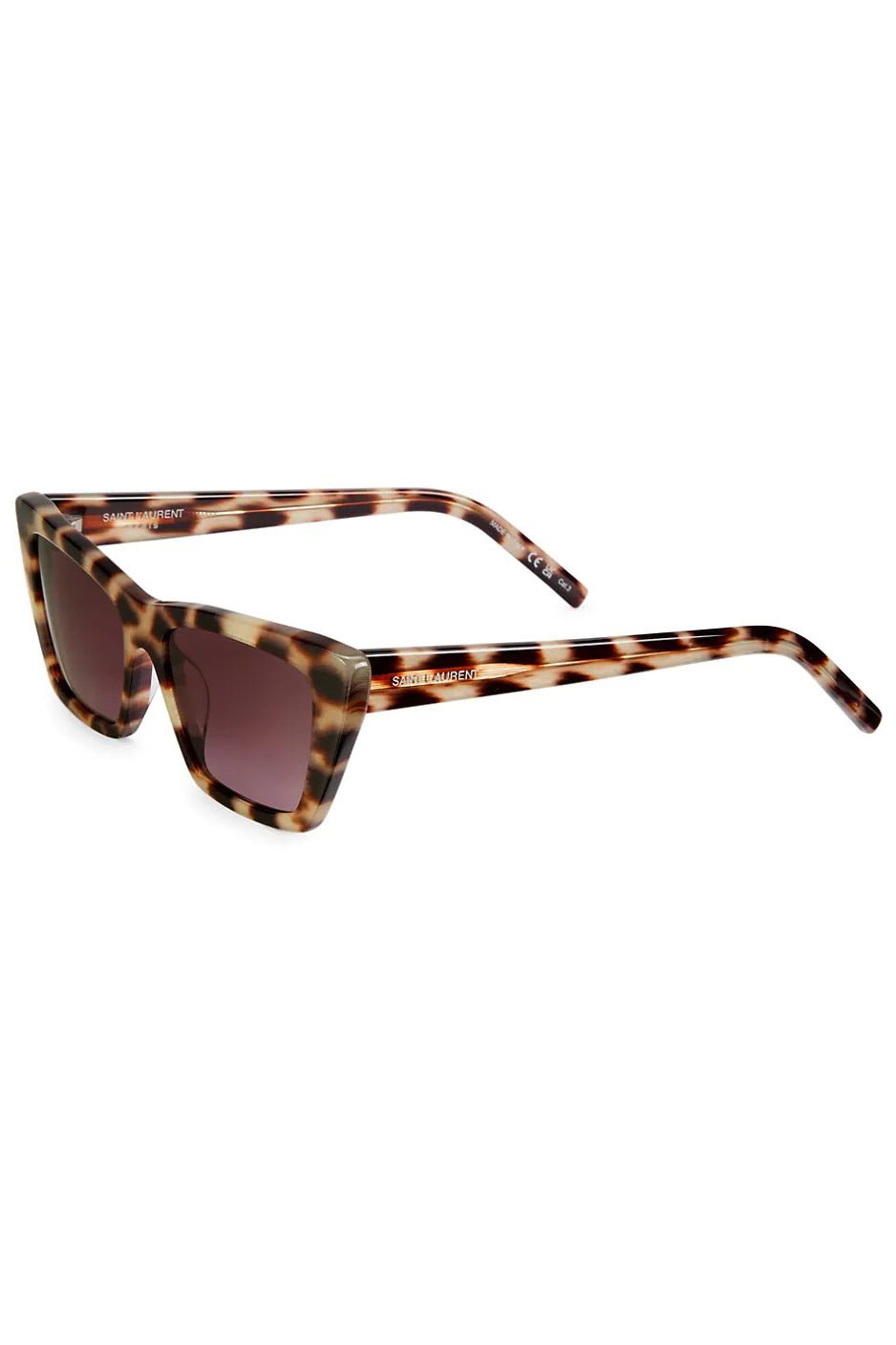 SAINT LAURENT-Mica Sunglasses-BEIGEBLK