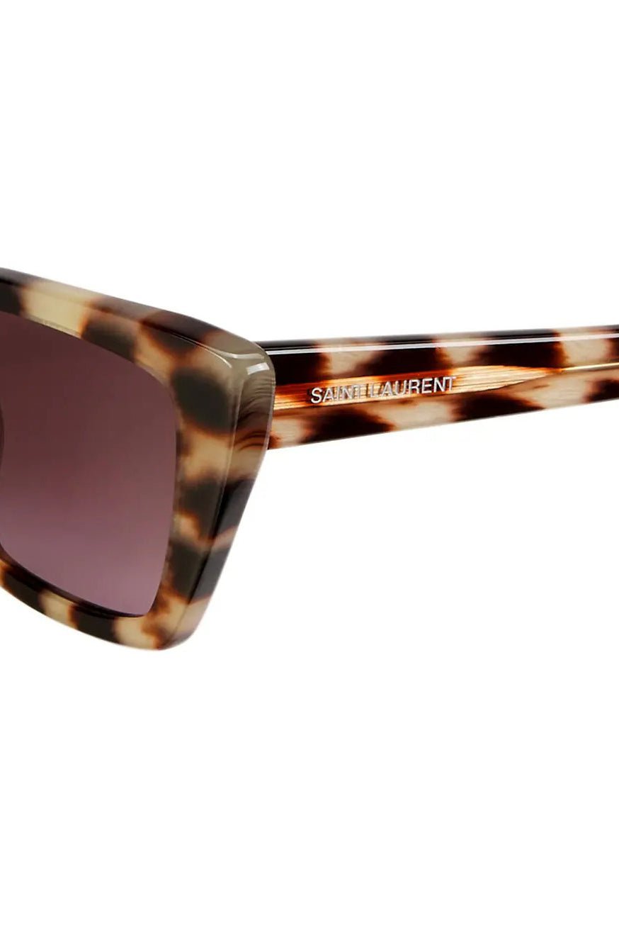 SAINT LAURENT-Mica Sunglasses-BEIGEBLK