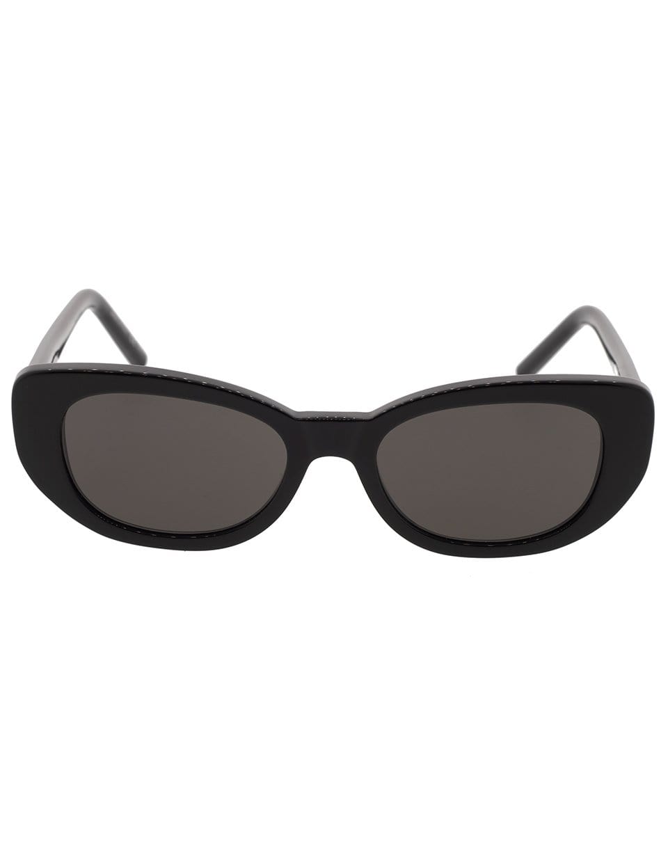 SAINT LAURENT-Betty Oval Sunglasses-BLACK