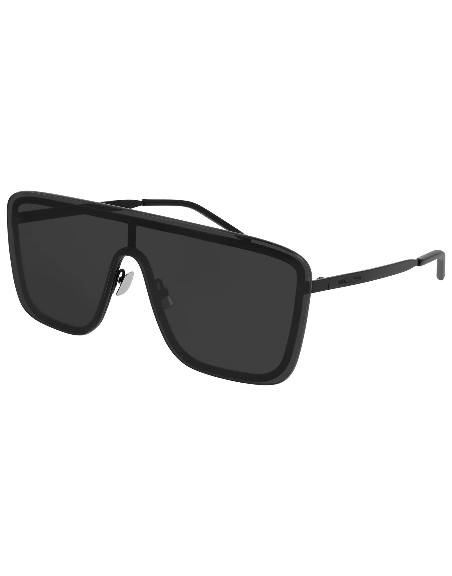 SAINT LAURENT-Mask Aviator Sunglasses-BLACK
