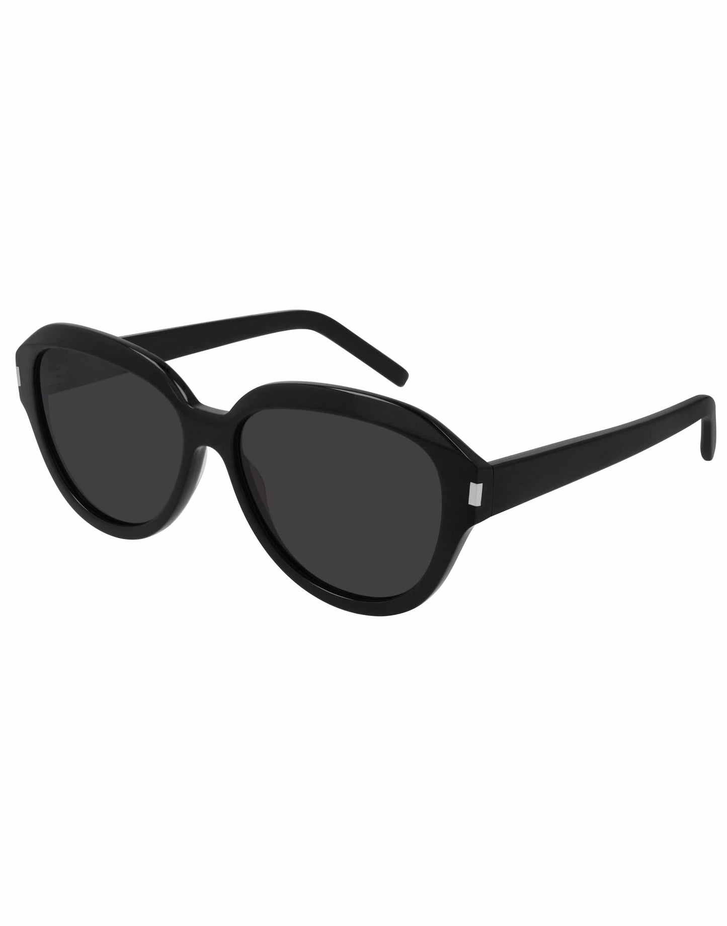 SAINT LAURENT-SL 400 Black Round Sunglasses-BLACK