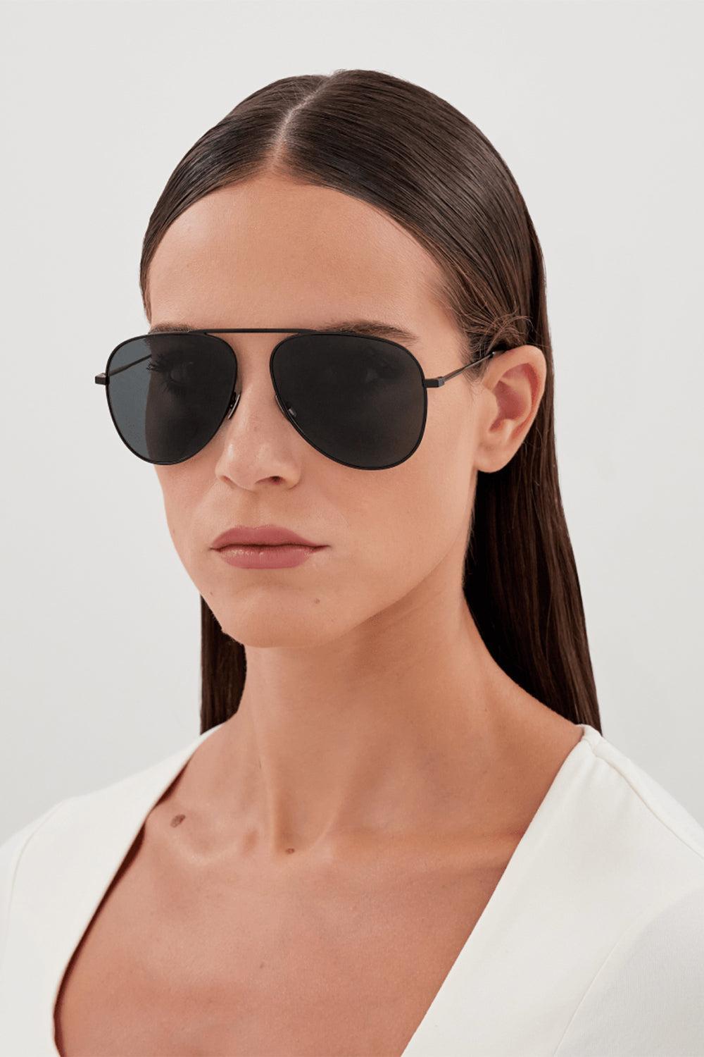Classic Aviator-BLACK/BLACK-ACCESSORIESUNGLASSES-SAINT LAURENT