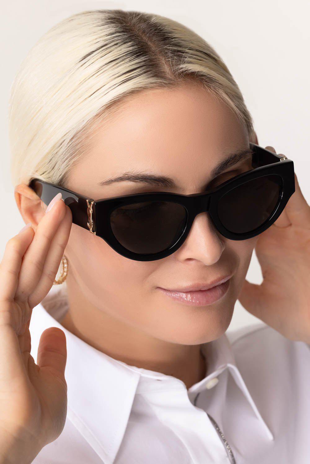 SAINT LAURENT-Butterfly Sunglasses-BLCK/GREY