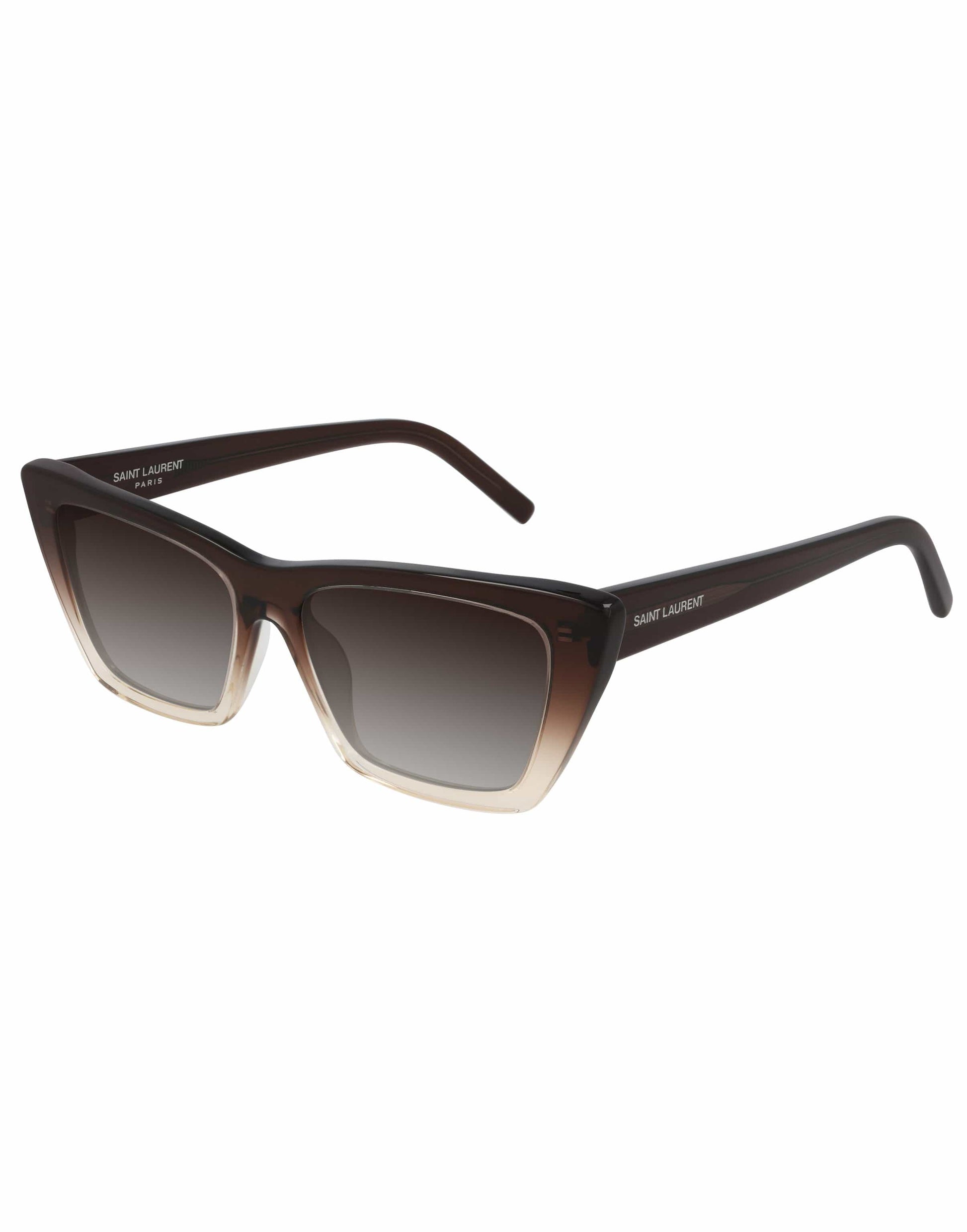 SAINT LAURENT-SL 276 Mica Cateye Sunglasses-BROWN