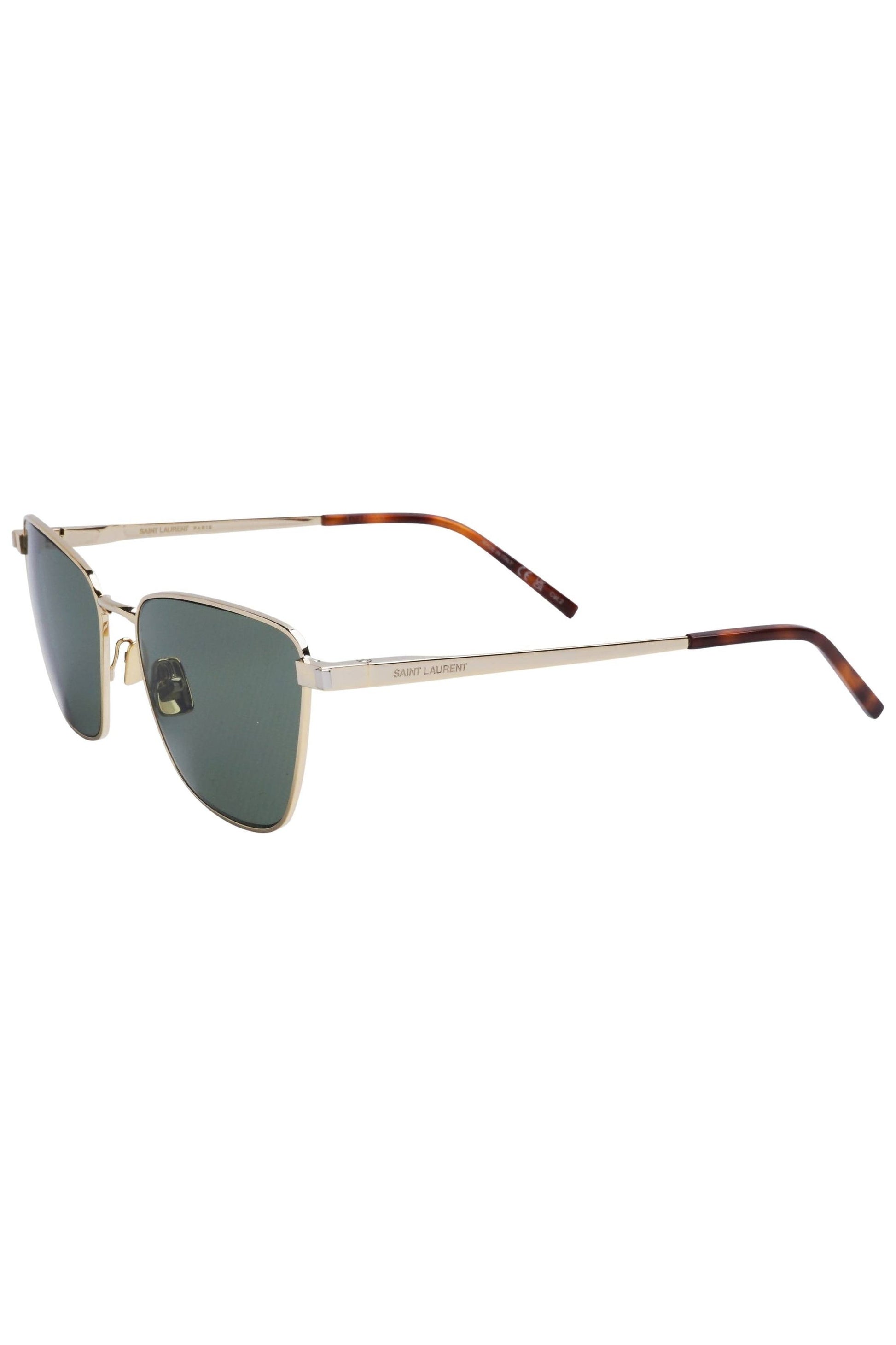 SAINT LAURENT-Square Sunglasses-GD/GD/GR