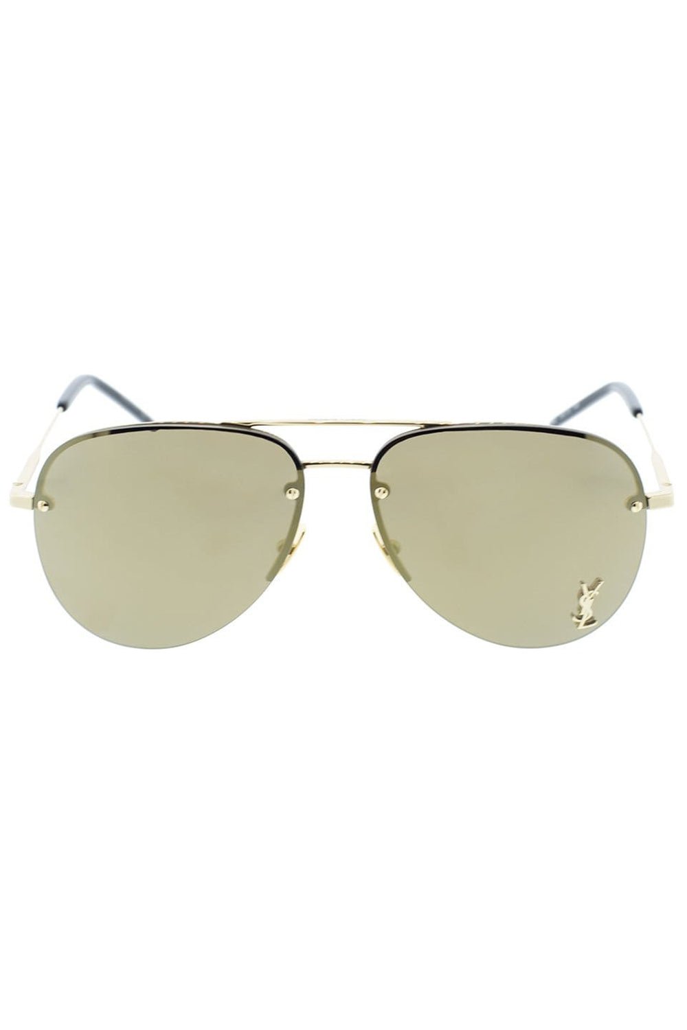 SAINT LAURENT-Classic Gold Aviator Sunglasses-GOLD