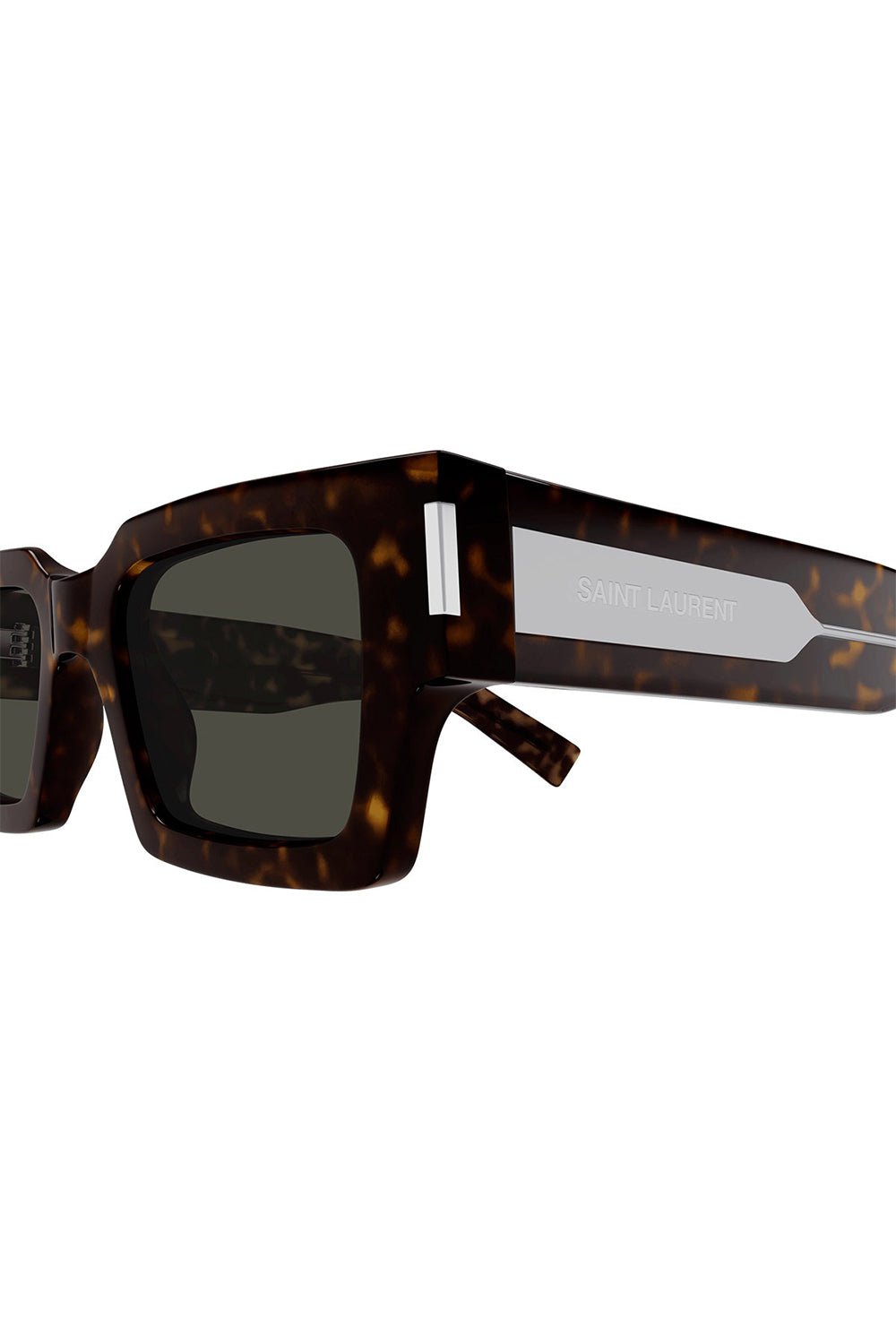 SAINT LAURENT-Classic Rectangle Sunglasses-HAV/GRY