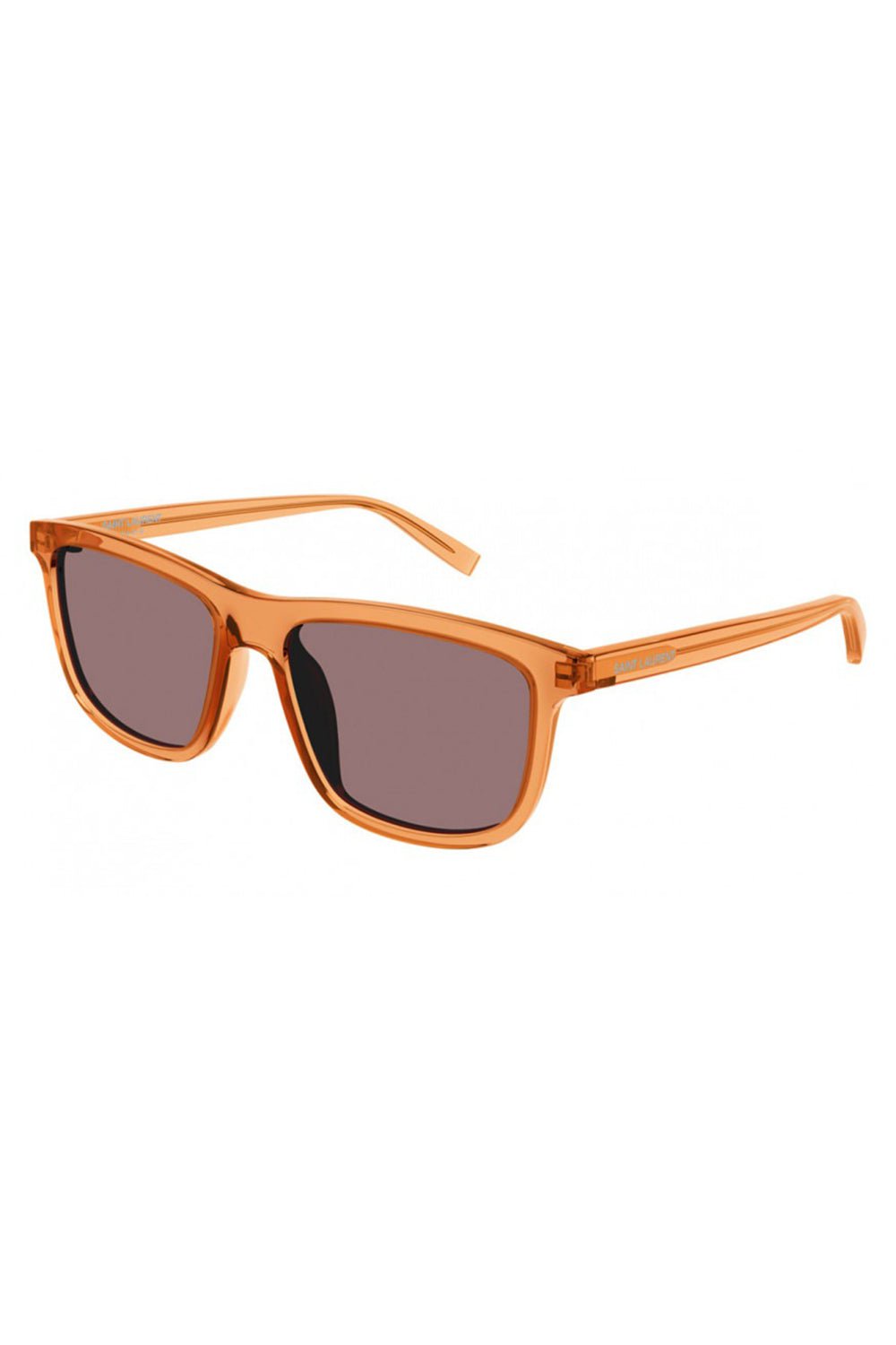 SAINT LAURENT-Square Acetate Aviator-ORNG/RED
