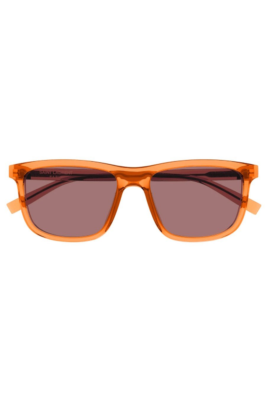 SAINT LAURENT-Square Acetate Aviator-ORNG/RED