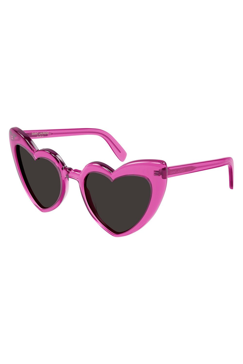 SAINT LAURENT-Heart Sunglasses-PNK/BLK