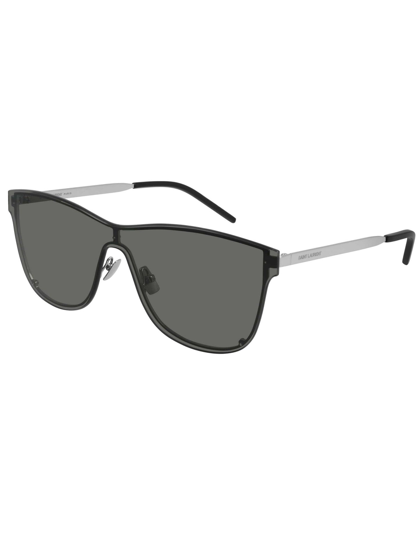 SAINT LAURENT-SL 51 Over Mask Black Sunglasses-SILVER