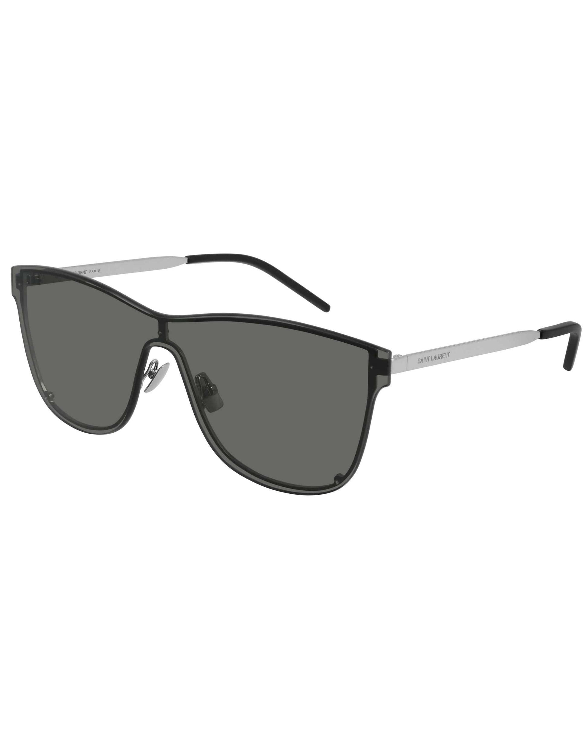 SAINT LAURENT-SL 51 Over Mask Black Sunglasses-SILVER