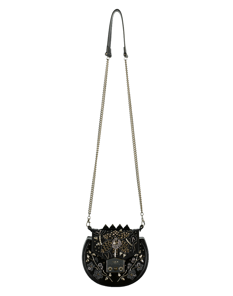 SALAR-Claire Orchid Bag-BLACK