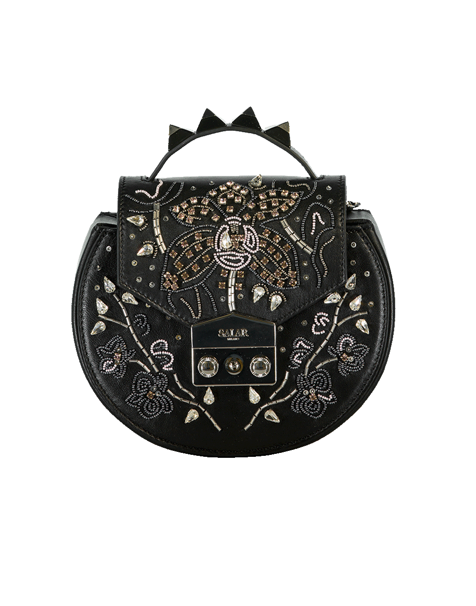 SALAR-Claire Orchid Bag-BLACK