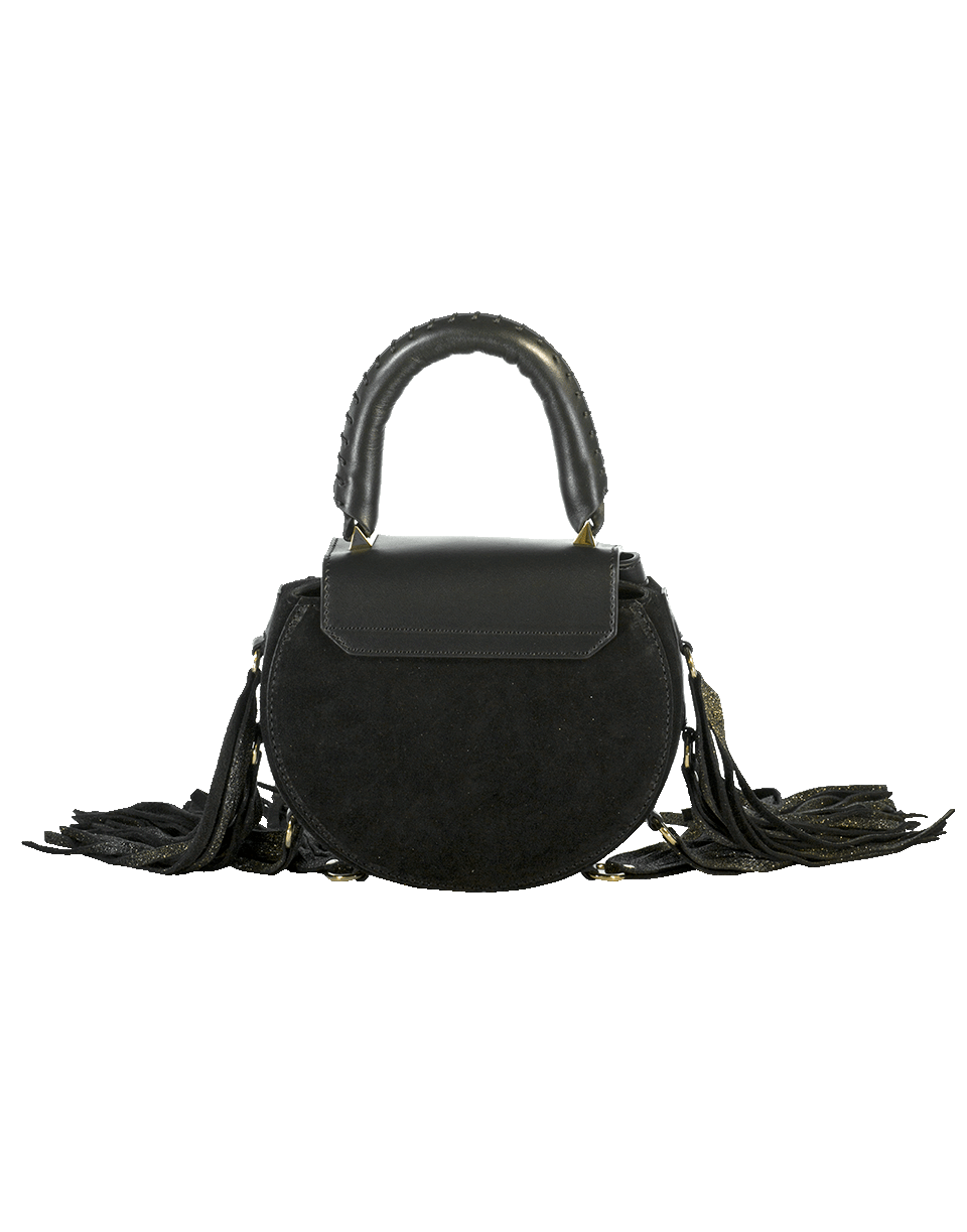 SALAR-Mimi Fringe Chris Bag-BLACK