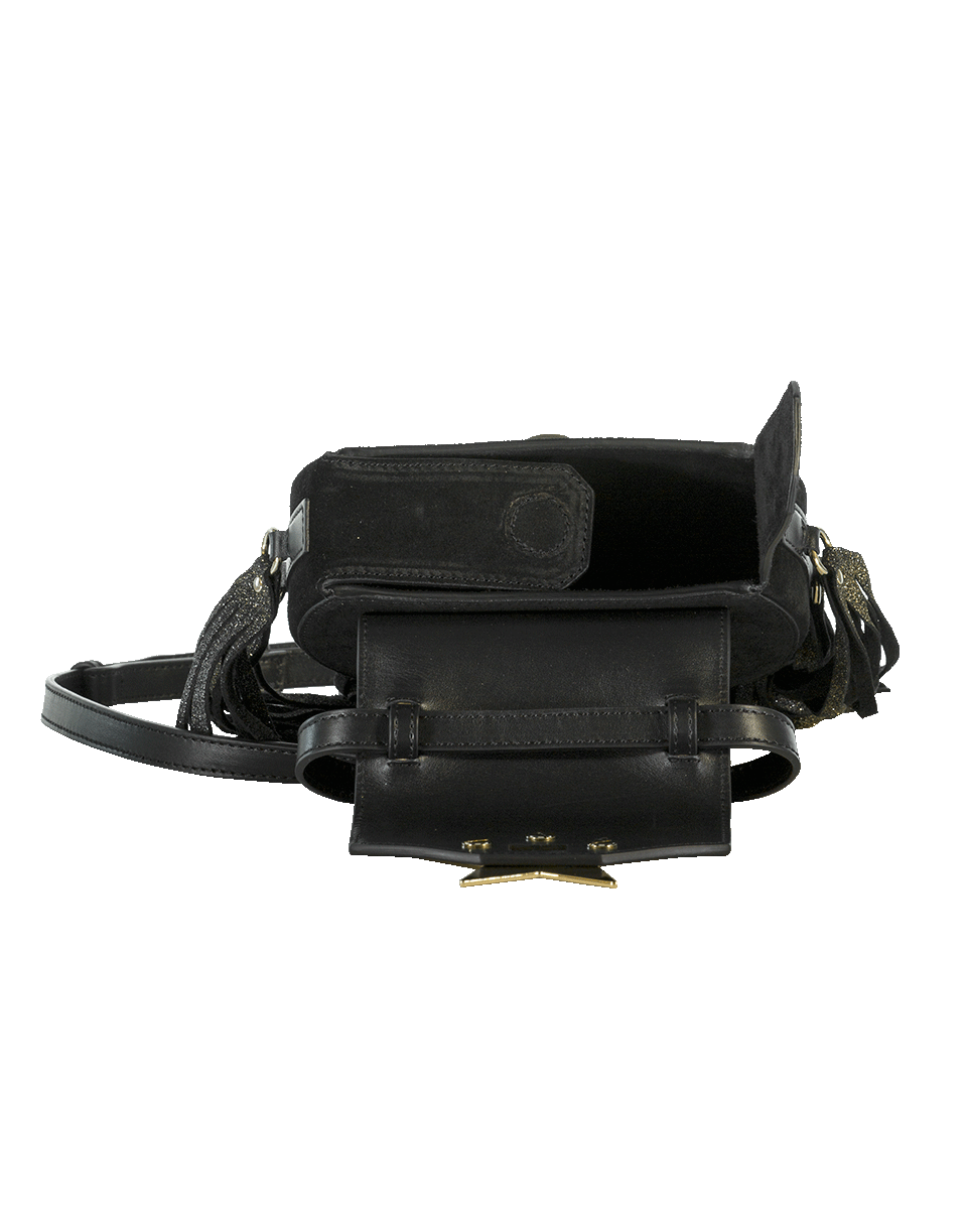 SALAR-Mimi Fringe Chris Bag-BLACK