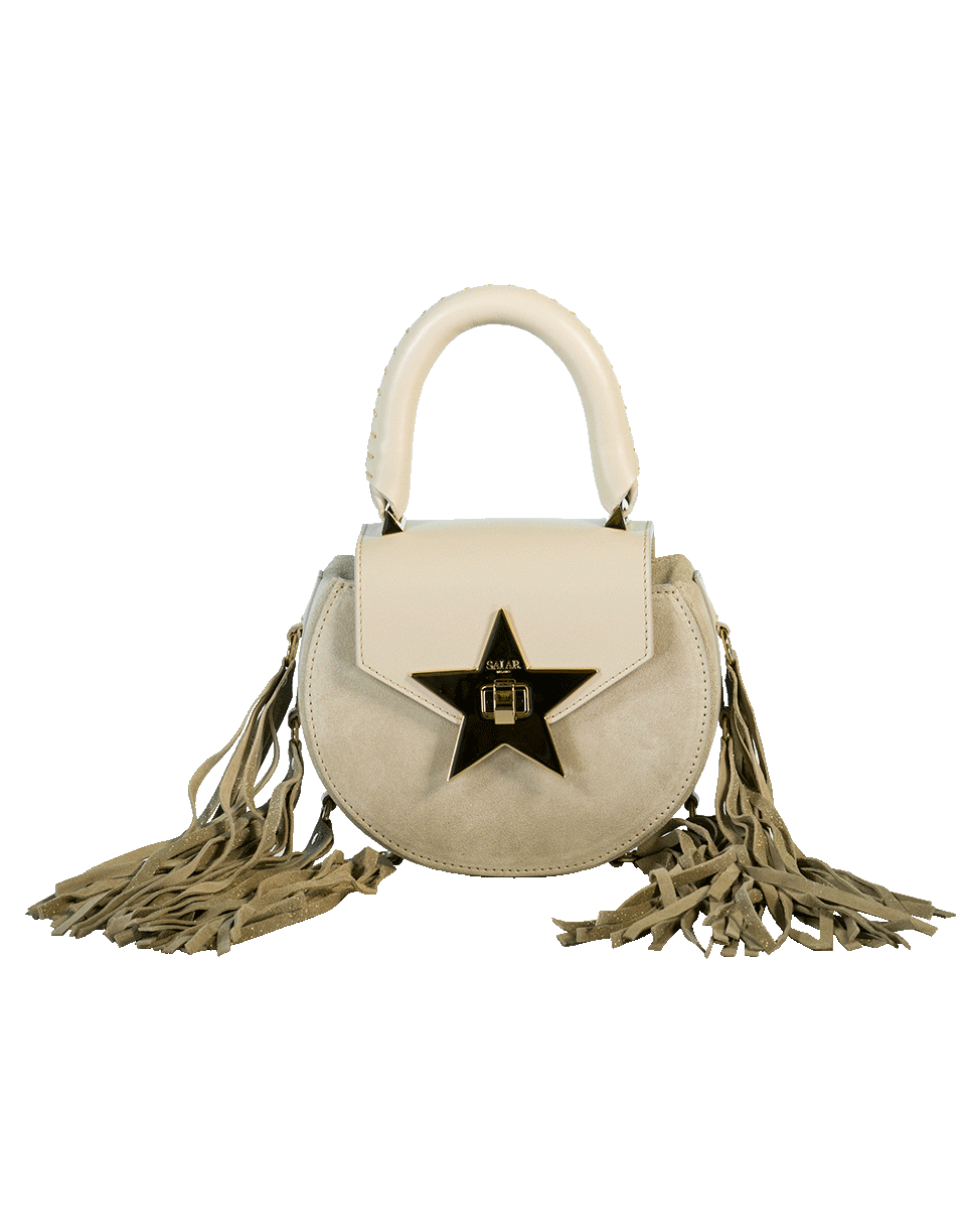 SALAR-Mimi Fringe Chris Bag-CLOUD
