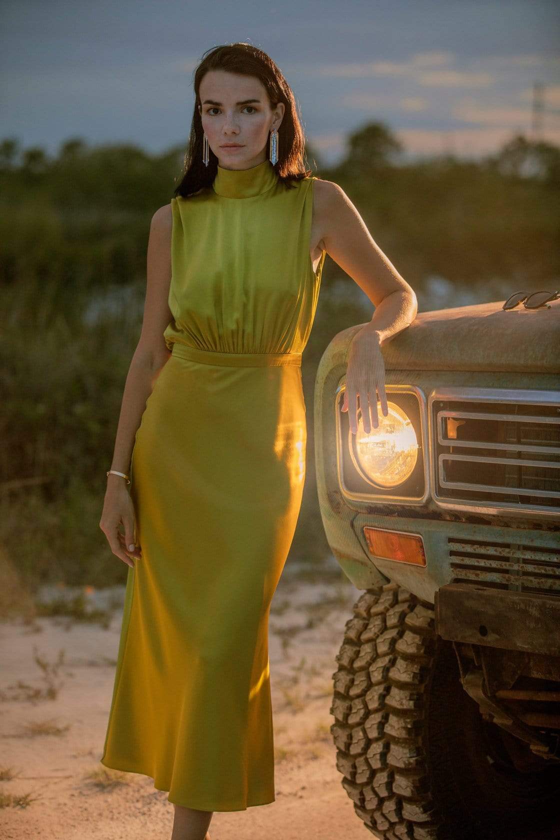 SALONI-Fleur Midi Dress-