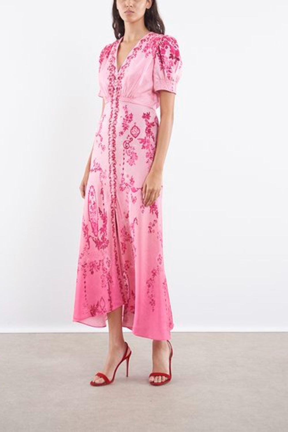Lea Long Dress-FLRLSERR-0-CLOTHINGDRESSCASUAL-SALONI