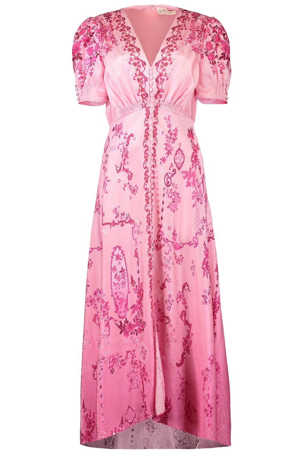 Lea Long Dress-FLRLSERR-0-CLOTHINGDRESSCASUAL-SALONI