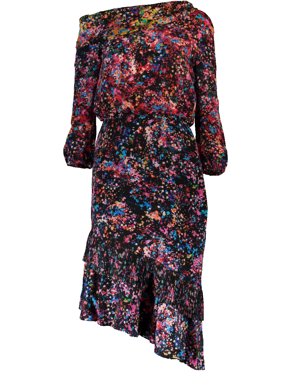 SALONI-Lexie Floral Print Dress-