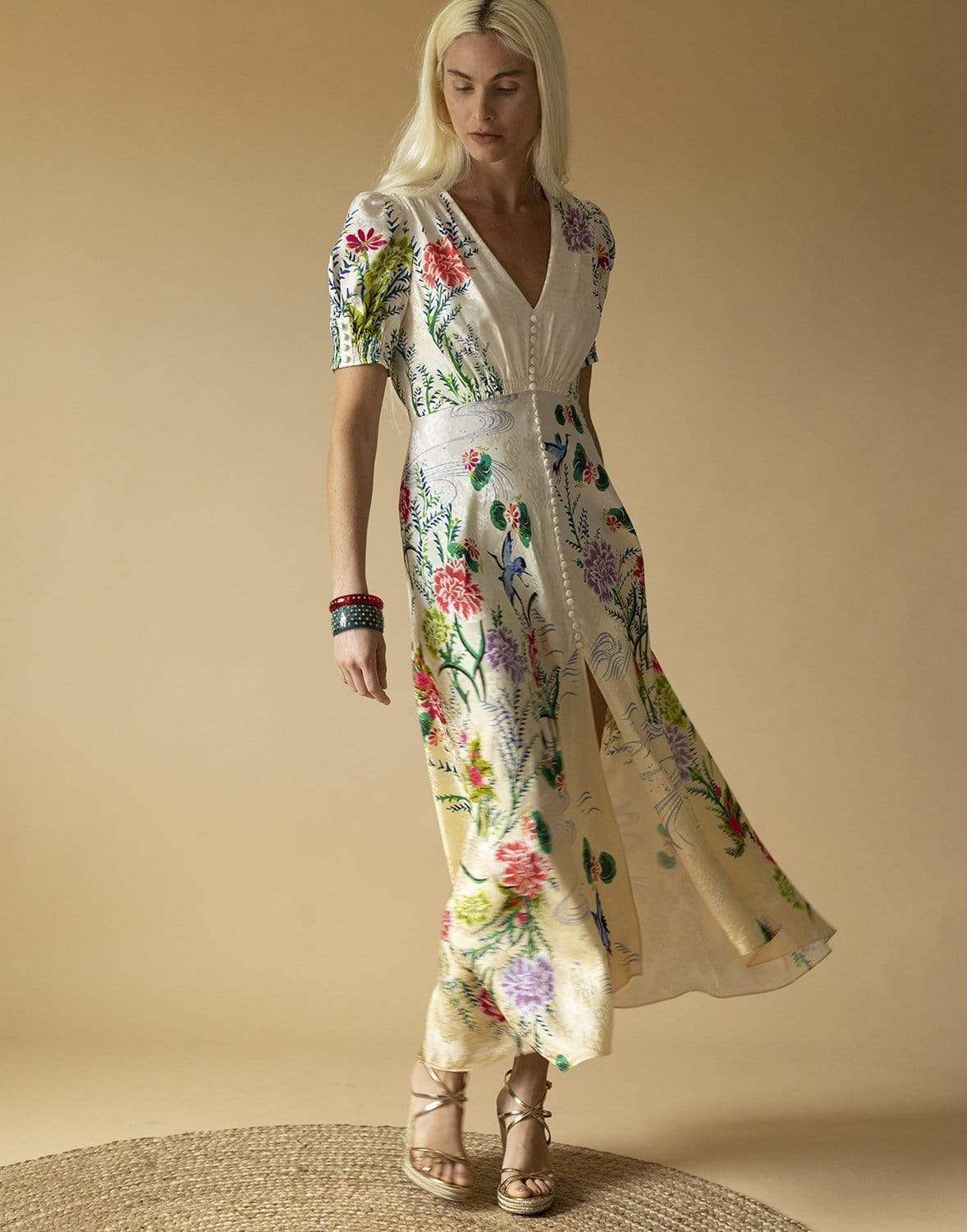 SALONI-Lea Long Midi Dress-