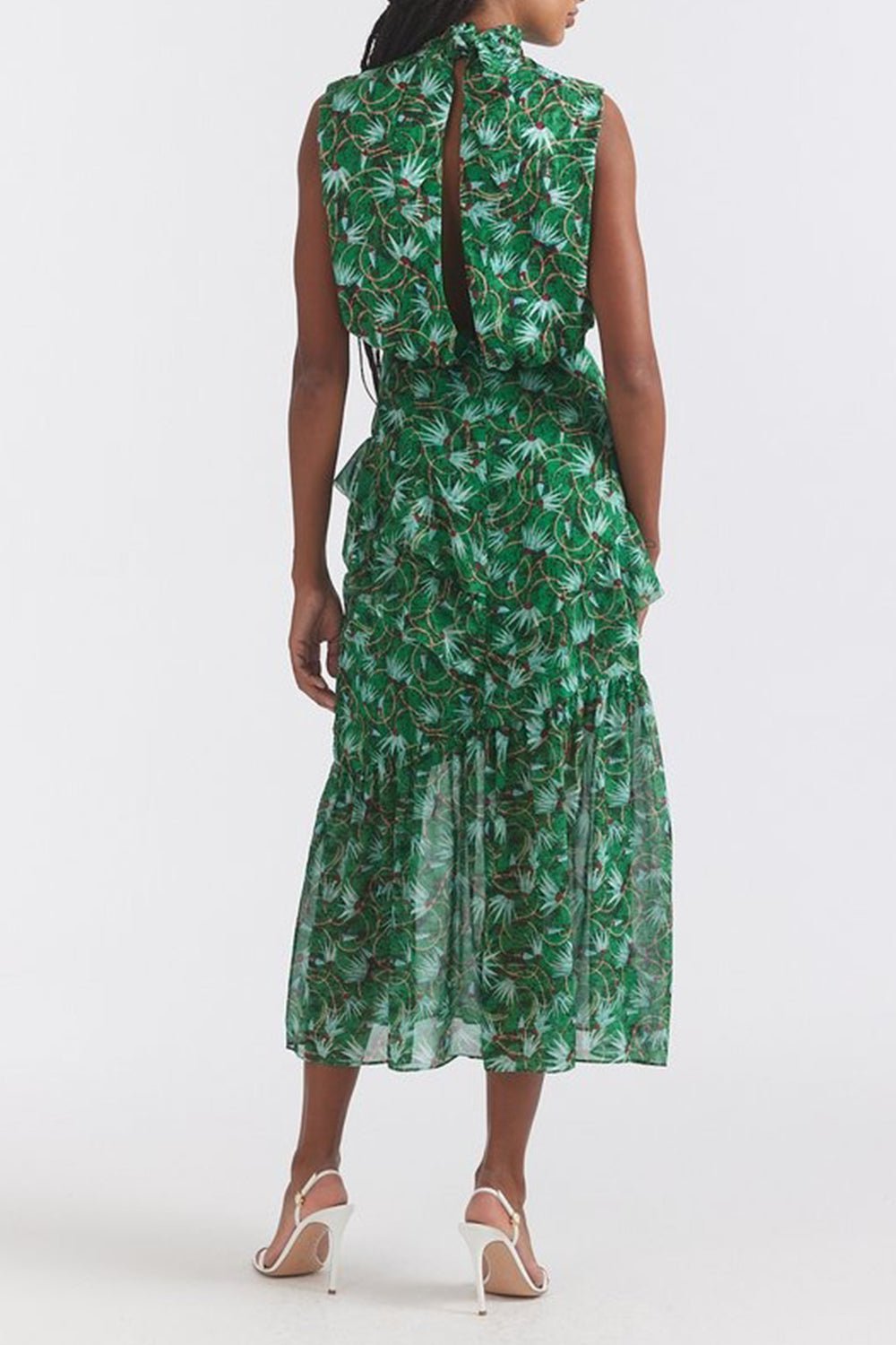 SALONI-Fleur Ruffle Dress-