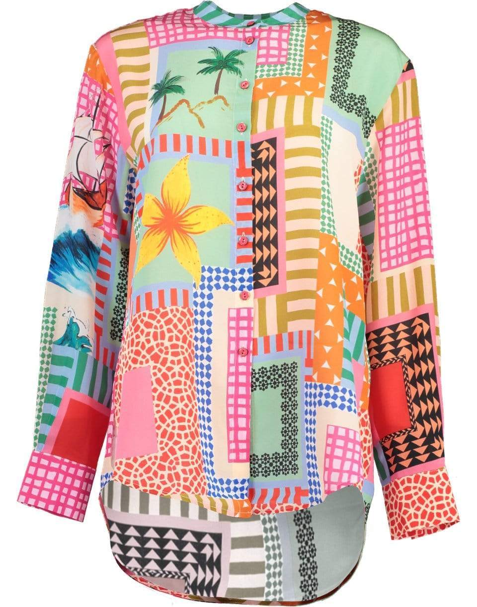 SALONI-Pirate Multicolor Print Bobbi Shirt-